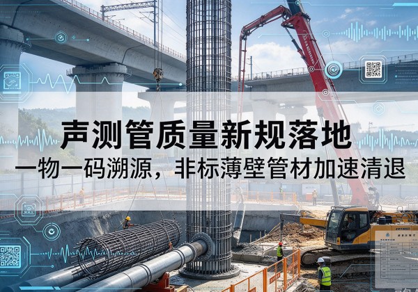 青田声测管质量新规落地，一物一码溯源，非标薄壁管材加速清退